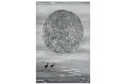 Handgemaltes Gemälde 'Silver Moon' 60x90cm | inkl. Echtheitszertifikat
