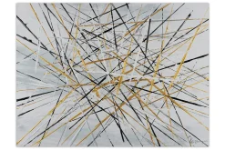Handgemaltes Gemälde 'Silver Spikes' 100x75cm | inkl. Echtheitszertifikat