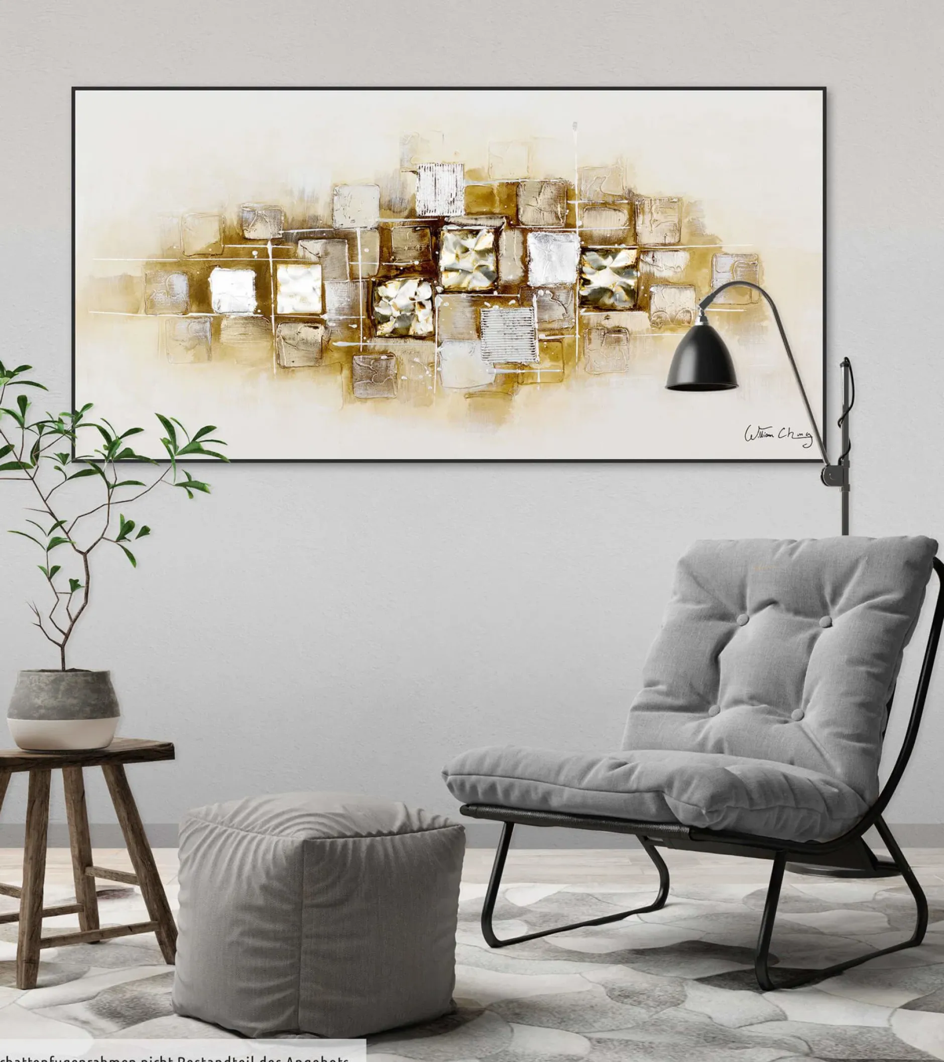 Handgemaltes Gemälde 'Slick as a Brick' 120x60cm | inkl. Echtheitszertifikat