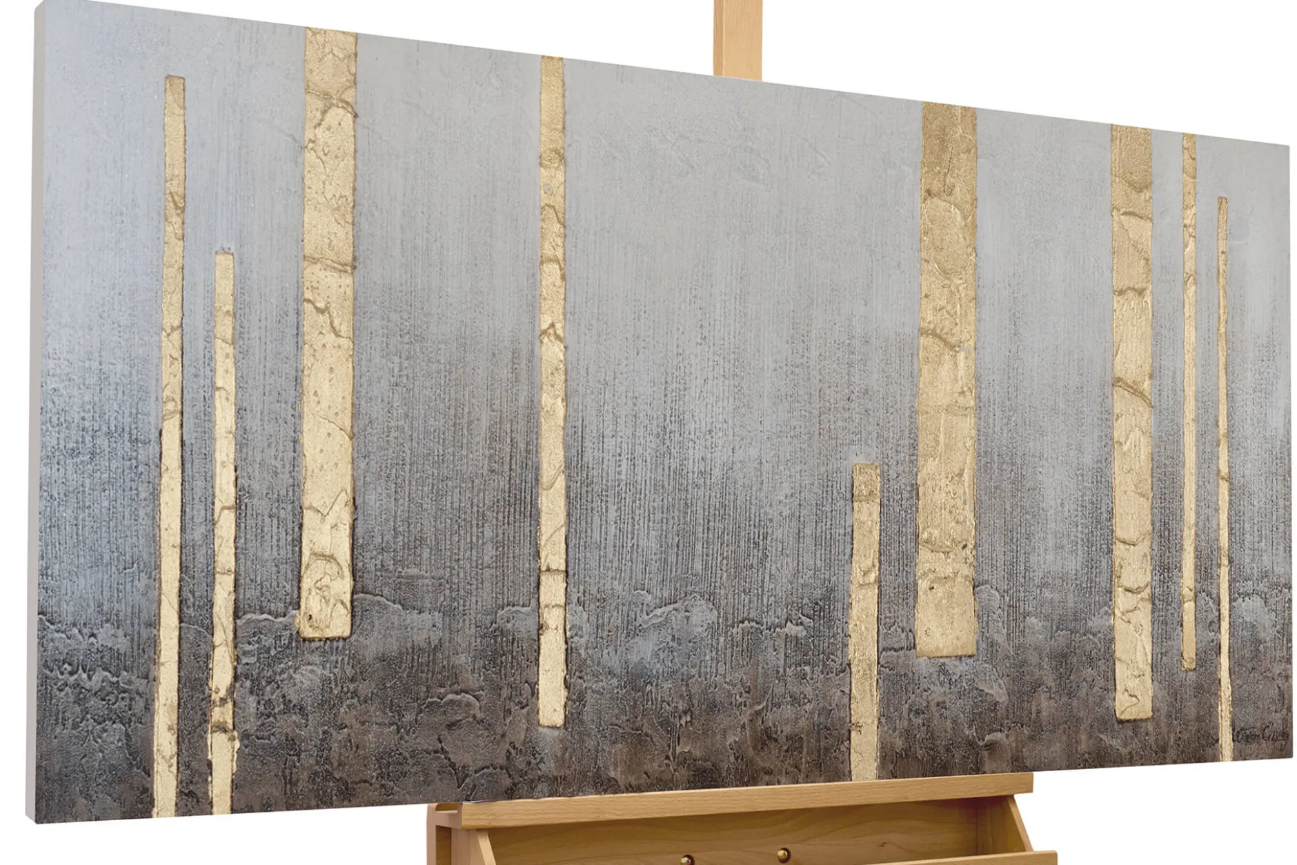 Handgemaltes Gemälde 'Solar Accent' 120x60cm | inkl. Echtheitszertifikat