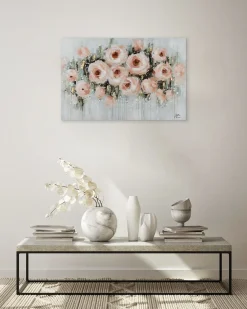 Handgemaltes Gemälde 'Splash of Roses' 90x60cm | inkl. Echtheitszertifikat