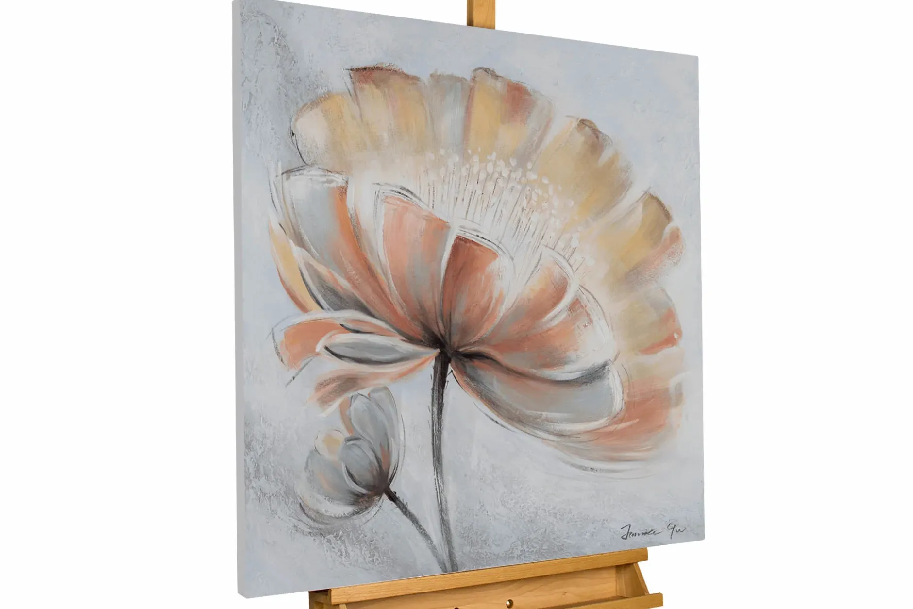 Handgemaltes Gemälde 'Springing of a New Life' 80x80cm | inkl. Echtheitszertifikat