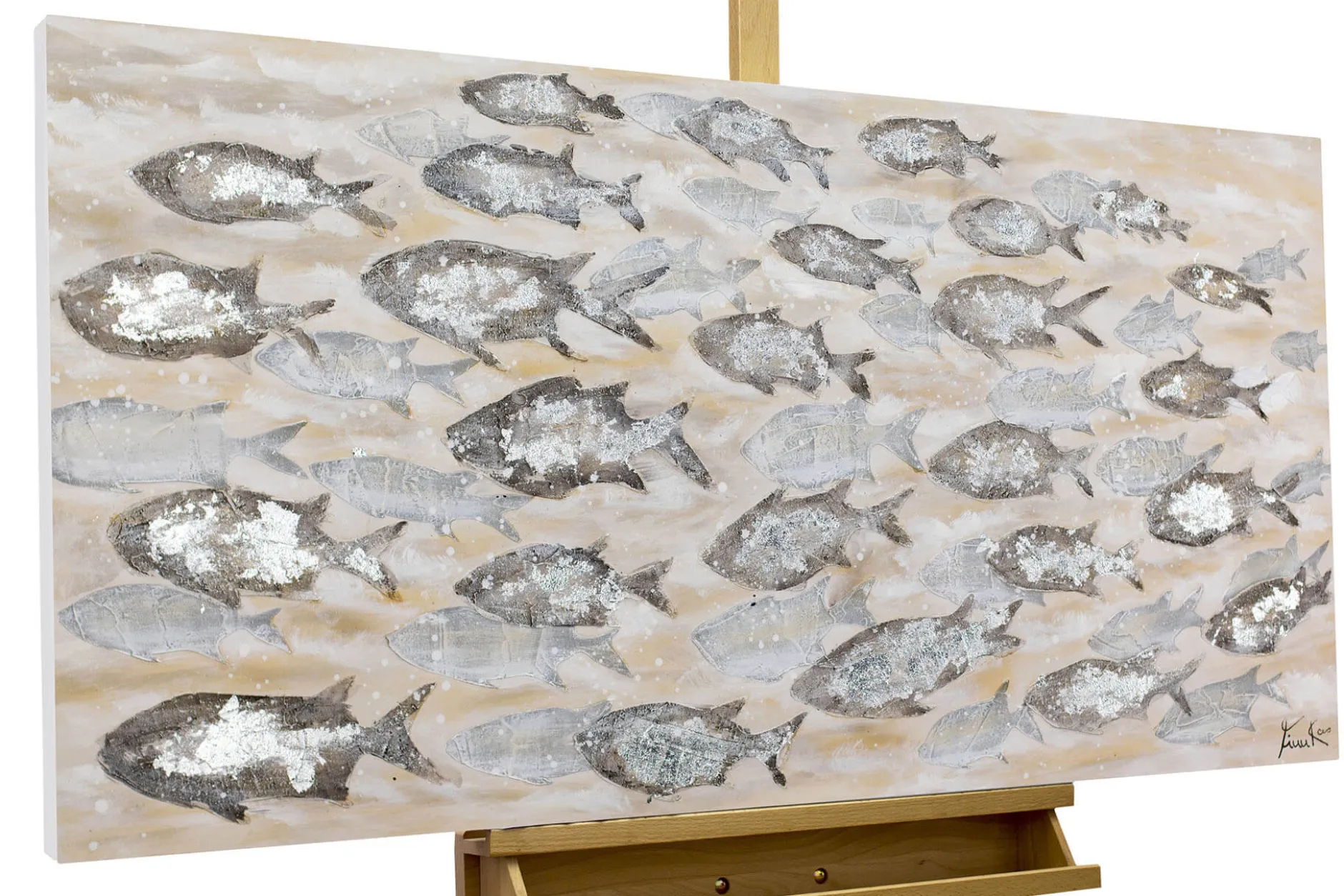 Handgemaltes Gemälde 'Standing Strong' 120x60cm | inkl. Echtheitszertifikat