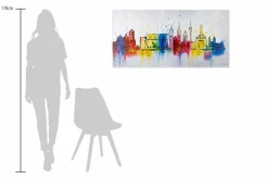 Handgemaltes Gemälde 'Station Lebkuchen' 120x60cm | inkl. Echtheitszertifikat