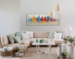 Handgemaltes Gemälde 'Status Quo' 150x50cm | inkl. Echtheitszertifikat