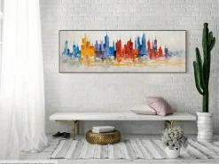 Handgemaltes Gemälde 'Status Quo' 150x50cm | inkl. Echtheitszertifikat