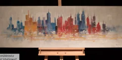 Handgemaltes Gemälde 'Status Quo' 150x50cm | inkl. Echtheitszertifikat