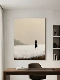Handgemaltes Gemälde 'Stille Mama-Silhouette' | Echtheitszertifikat inklusive