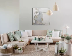 Handgemaltes Gemälde 'Stone Wall' 80x80cm | inkl. Echtheitszertifikat