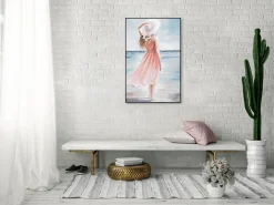 Handgemaltes Gemälde 'Strandschönheit' 60x90cm | inkl. Echtheitszertifikat