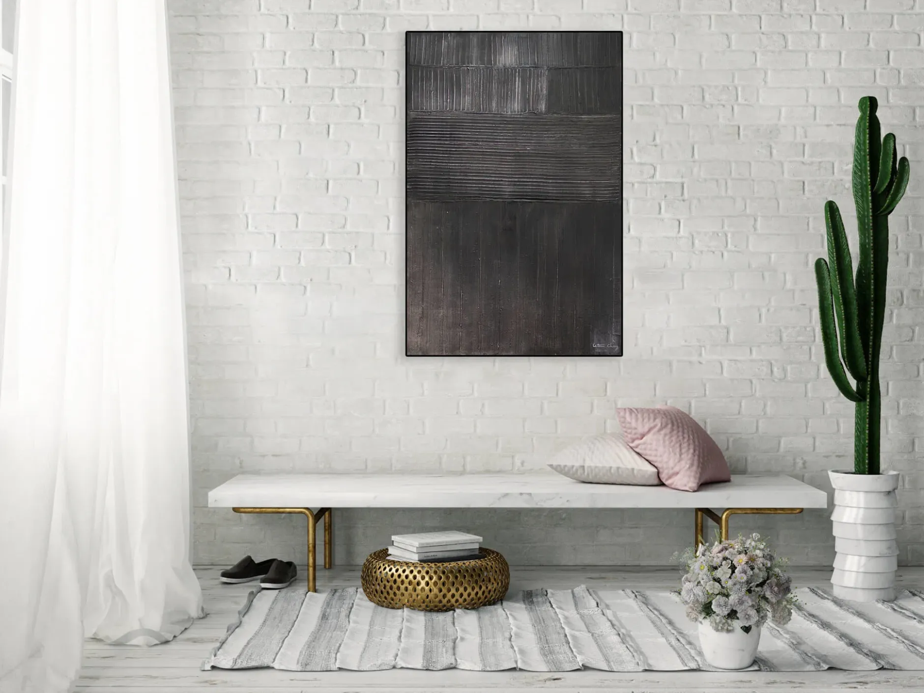 Handgemaltes Gemälde 'Streets of Hope' 80x120cm | inkl. Echtheitszertifikat