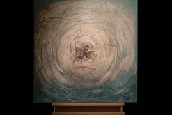 Handgemaltes Gemälde 'Stürme aus Eis' 80x80cm | inkl. Echtheitszertifikat