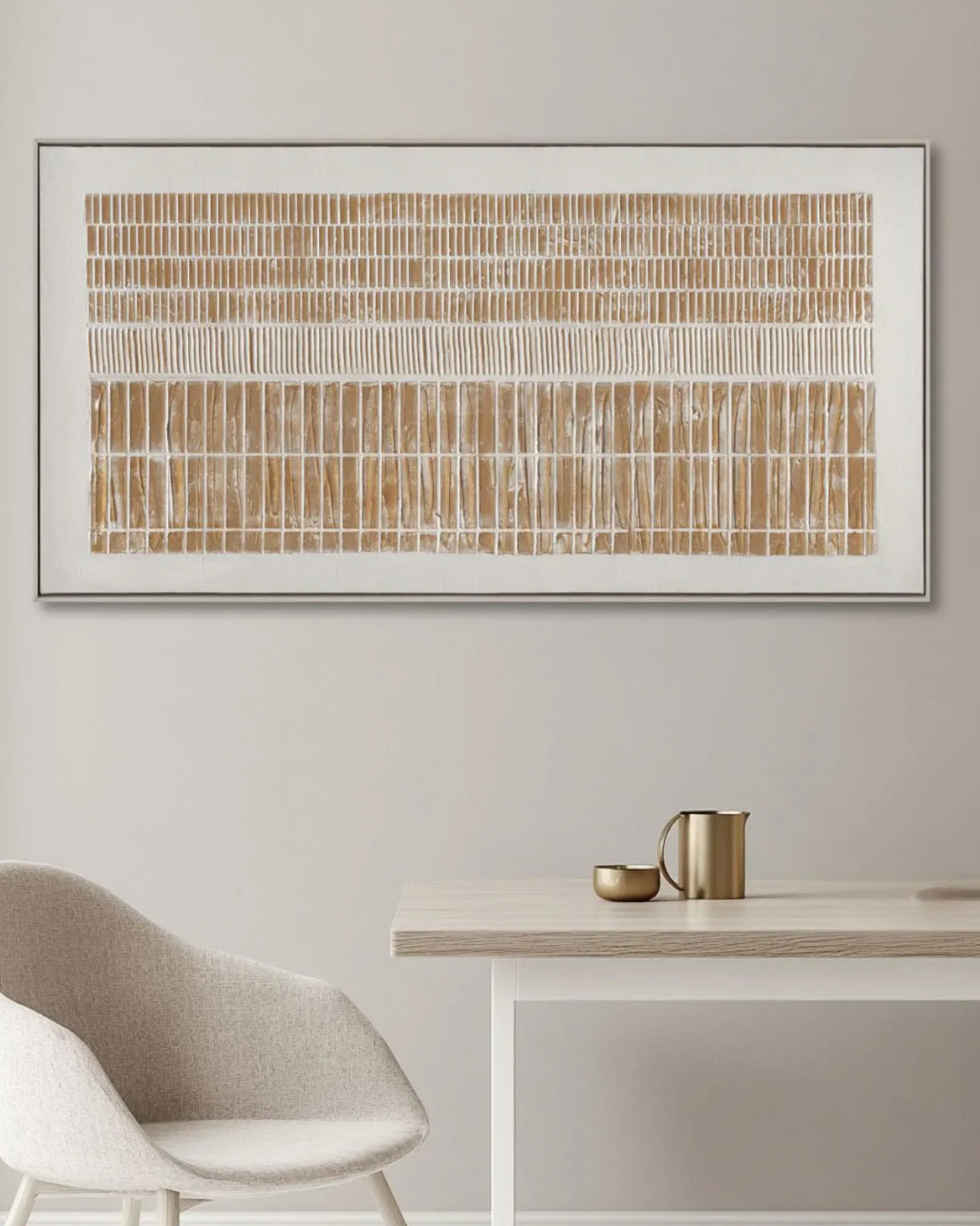Handgemaltes Gemälde 'Strokes of Illumination' 100x50cm | inkl. Echtheitszertifikat