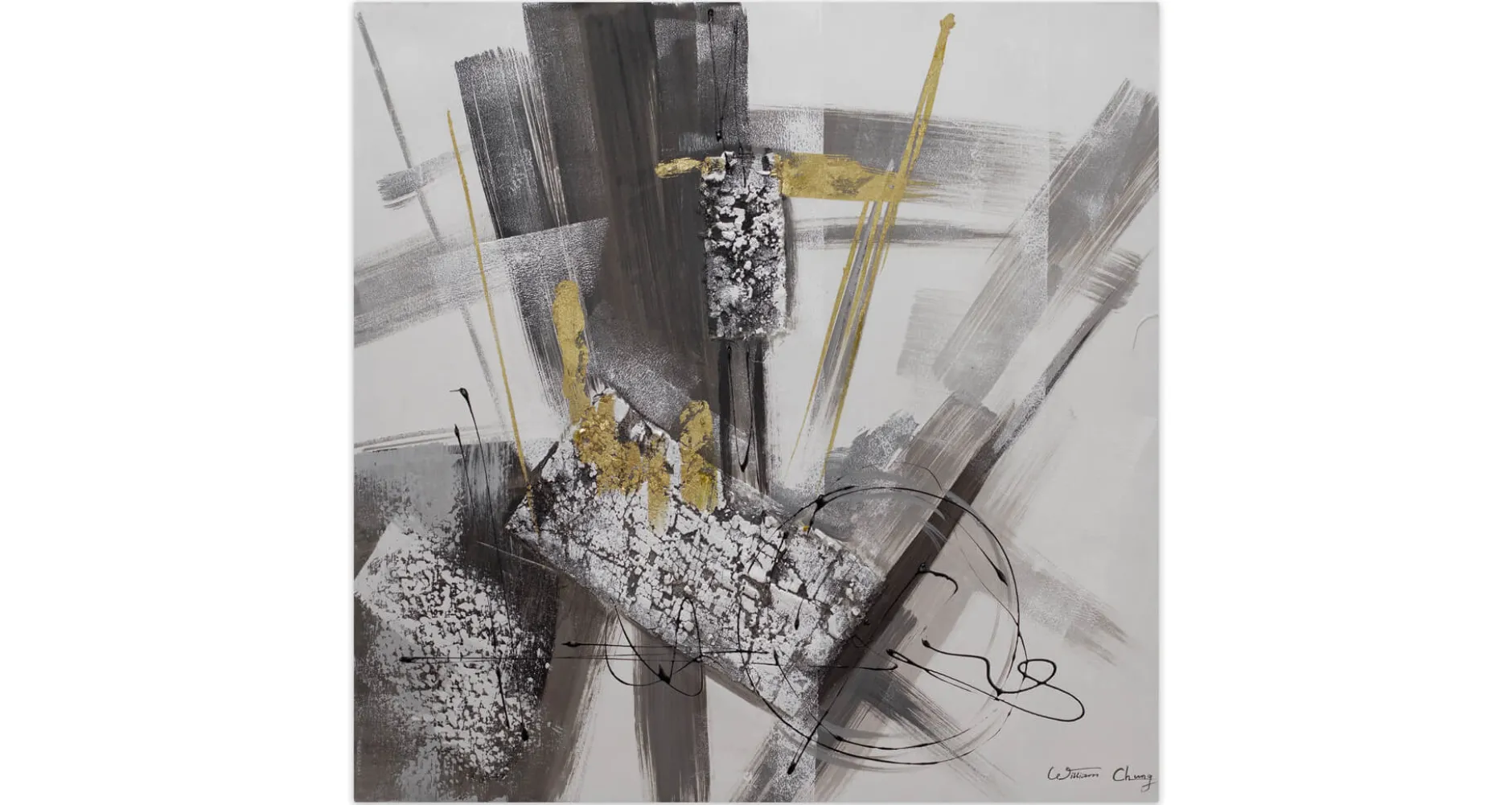 Handgemaltes Gemälde 'Structural Movement' 60x60cm | inkl. Echtheitszertifikat