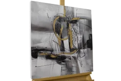 Handgemaltes Gemälde 'Sturm der See' 60x60cm | inkl. Echtheitszertifikat