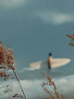 Handgemaltes Gemälde 'Surfküste' | Echtheitszertifikat inklusive