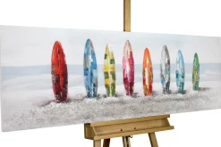 Handgemaltes Gemälde 'Surf Siesta' 150x50cm | inkl. Echtheitszertifikat