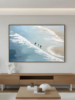 Handgemaltes Gemälde 'Surfstrand-Drift' | Echtheitszertifikat inklusive