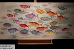 Handgemaltes Gemälde 'Surround me' 120x60cm | inkl. Echtheitszertifikat