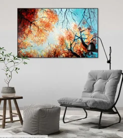 Handgemaltes Gemälde 'Tanz der Baumkronen' 120x75cm | inkl. Echtheitszertifikat