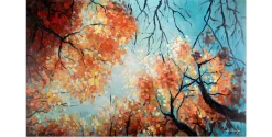 Handgemaltes Gemälde 'Tanz der Baumkronen' 120x75cm | inkl. Echtheitszertifikat