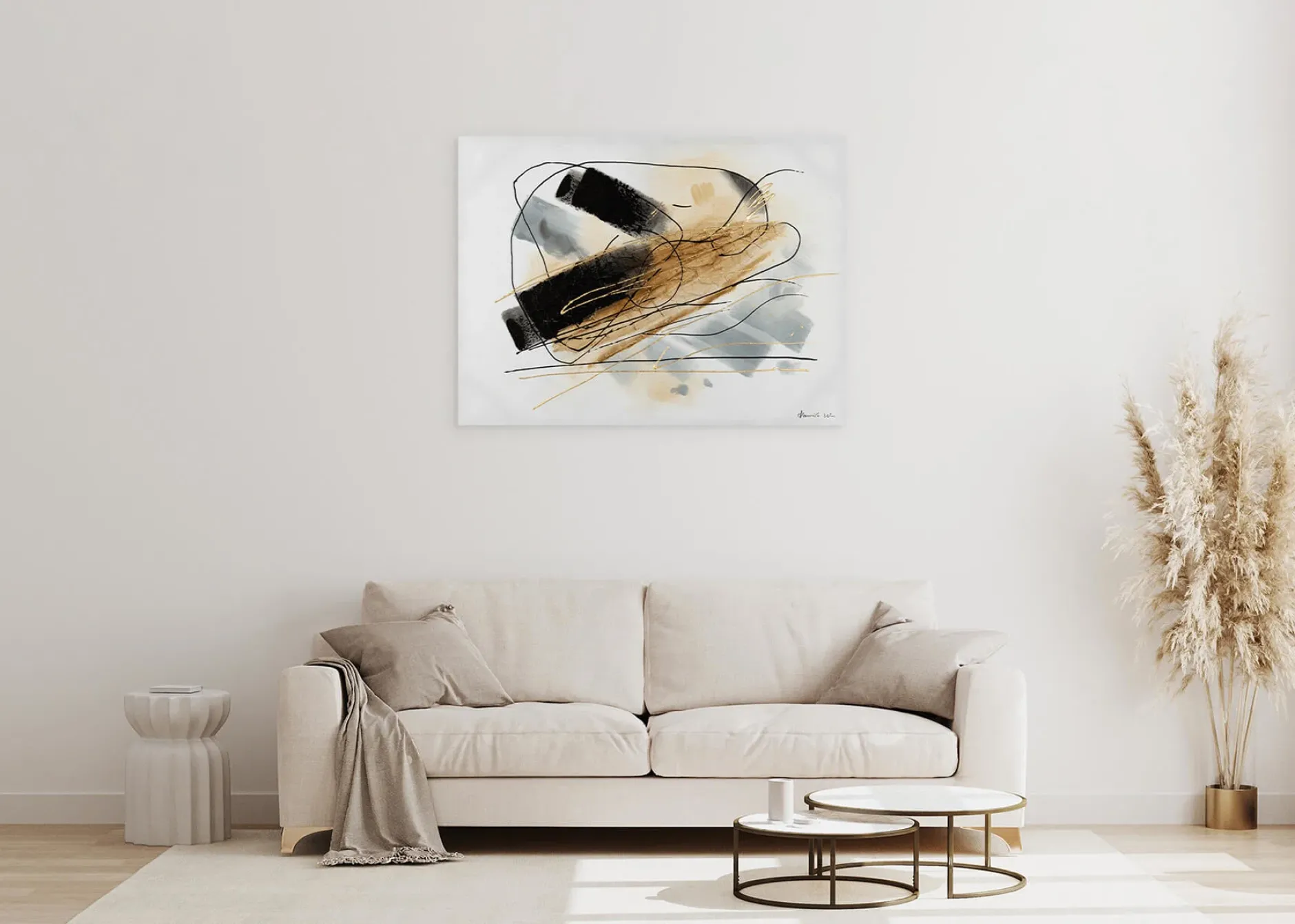 Handgemaltes Gemälde 'Tepid Breath' 100x75cm | inkl. Echtheitszertifikat
