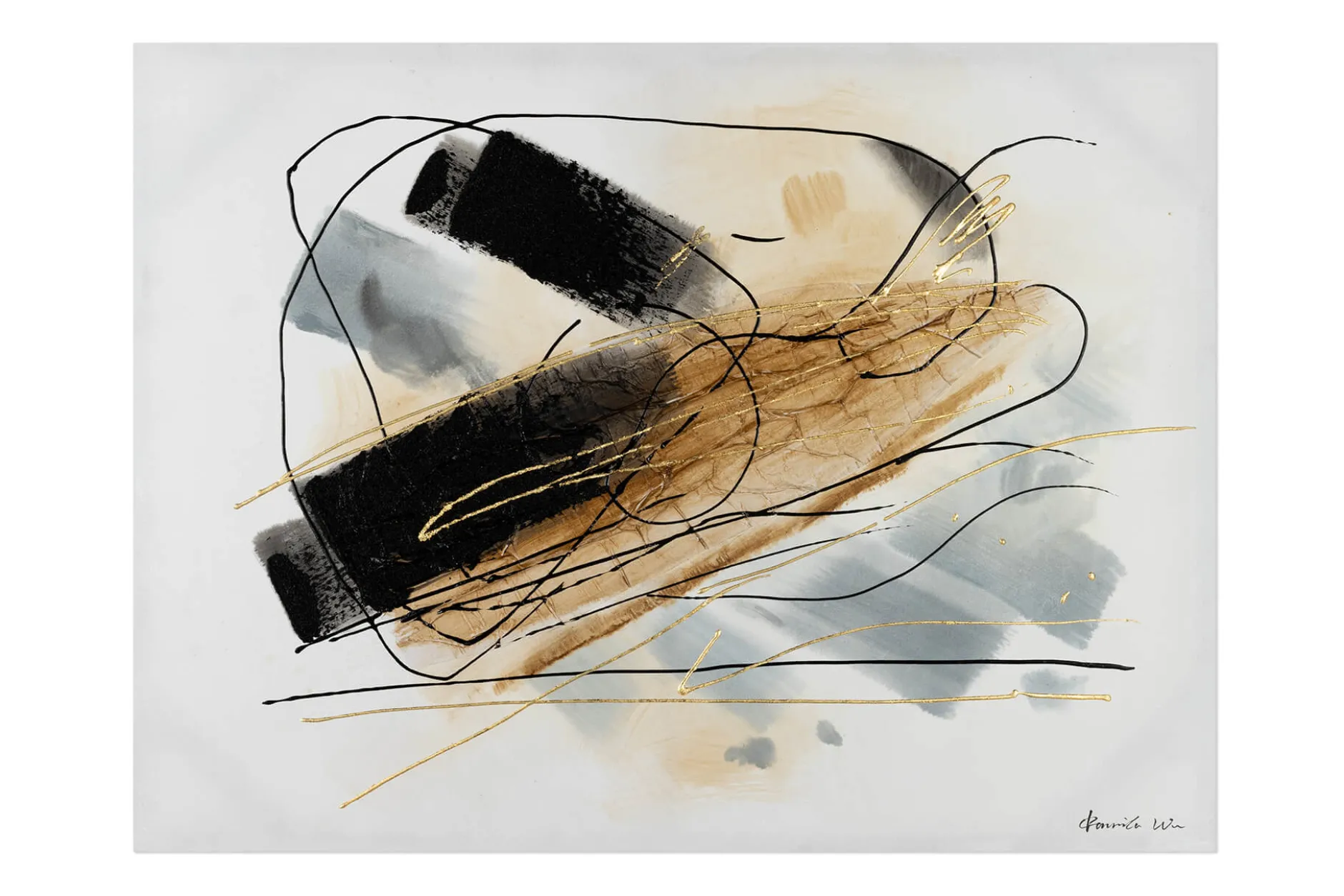 Handgemaltes Gemälde 'Tepid Breath' 100x75cm | inkl. Echtheitszertifikat