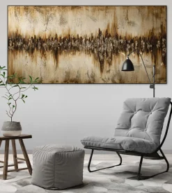 Handgemaltes Gemälde 'The Earth's Gradient' 140x70cm | inkl. Echtheitszertifikat