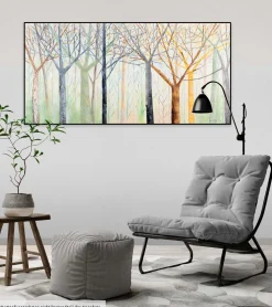 Handgemaltes Gemälde 'The Magic of the Polar Night' 140x70cm | inkl. Echtheitszertifikat
