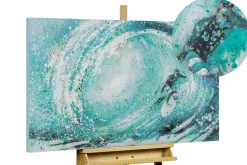 Handgemaltes Gemälde 'The perfect Wave' 90x60cm | inkl. Echtheitszertifikat