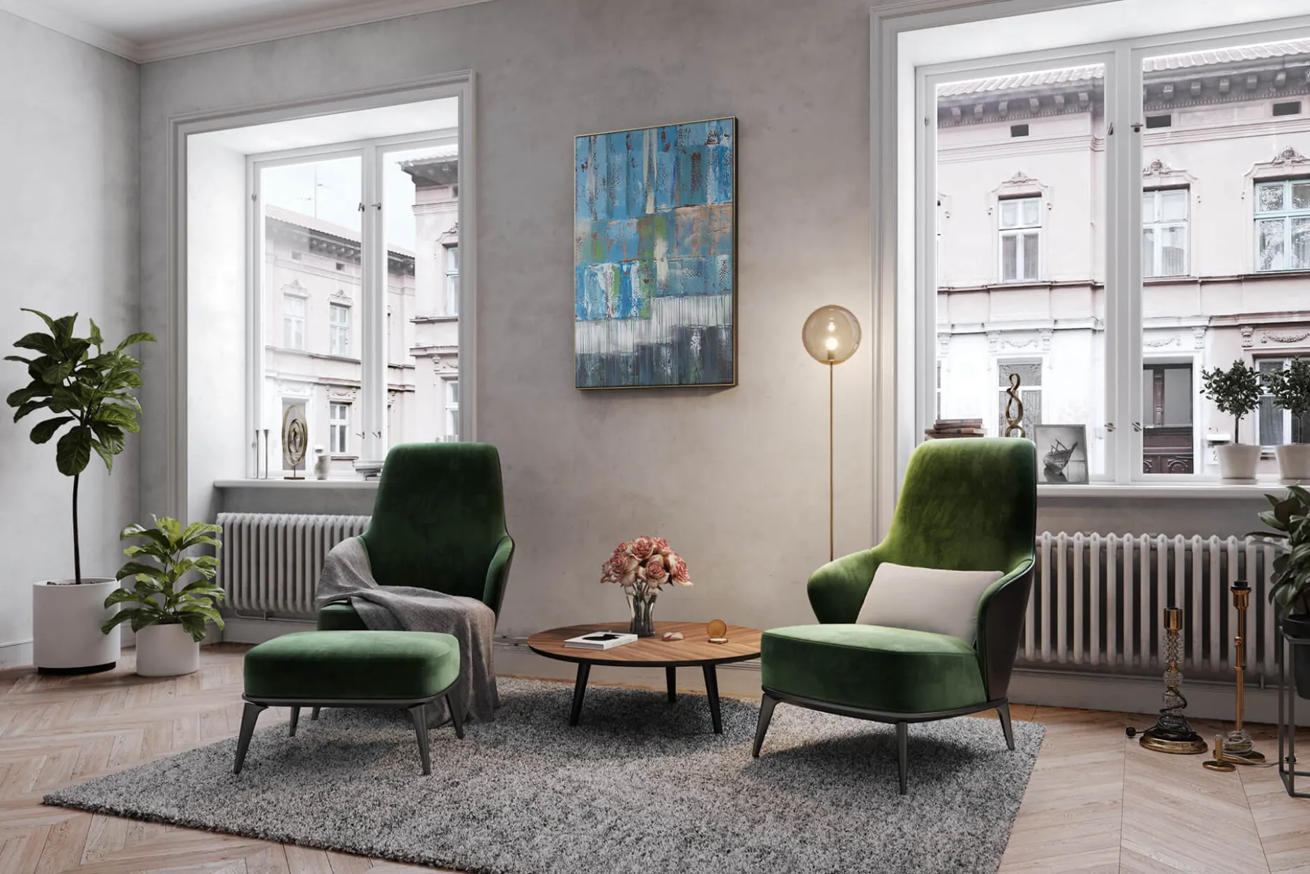 Handgemaltes Gemälde 'Tiefenentspannung' 80x120cm | inkl. Echtheitszertifikat