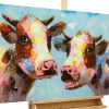Handgemaltes Gemälde 'Tierischer Klatsch' 120x60cm | inkl. Echtheitszertifikat