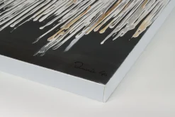 Handgemaltes Gemälde 'Trauerweide im Nebel' 150x50cm | inkl. Echtheitszertifikat