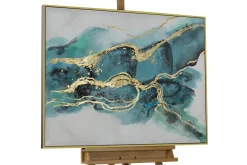 Handgemaltes Gemälde 'Türkise Magie' 102,5x77,5cm | inkl. Echtheitszertifikat