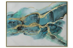 Handgemaltes Gemälde 'Türkise Magie' 102,5x77,5cm | inkl. Echtheitszertifikat