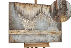 Handgemaltes Gemälde 'Tropfsteinhöhle' 120x80cm | inkl. Echtheitszertifikat