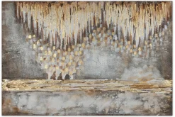 Handgemaltes Gemälde 'Tropfsteinhöhle' 120x80cm | inkl. Echtheitszertifikat