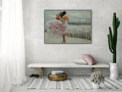 Handgemaltes Gemälde 'Umhüllender Wind' 100x70cm | inkl. Echtheitszertifikat