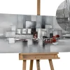 Handgemaltes Gemälde 'Umringt von Nebel' 150x50cm | inkl. Echtheitszertifikat