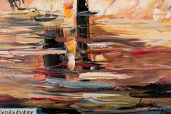 Handgemaltes Gemälde 'Under the Umbrella' 60x90cm | inkl. Echtheitszertifikat