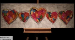 Handgemaltes Gemälde 'Undisclosed Crush' 150x50cm | inkl. Echtheitszertifikat