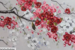 Handgemaltes Gemälde 'Unvergängliche Blüten' 150x50cm | inkl. Echtheitszertifikat
