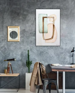 Handgemaltes Gemälde 'Vereinigung der Formen' 60x90cm | inkl. Echtheitszertifikat