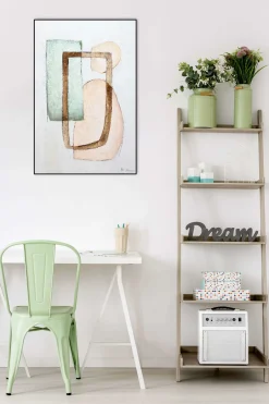 Handgemaltes Gemälde 'Vereinigung der Formen' 60x90cm | inkl. Echtheitszertifikat