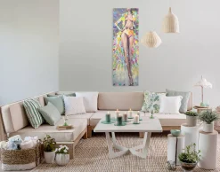 Handgemaltes Gemälde 'Verführende Venus' 40x120cm | inkl. Echtheitszertifikat
