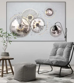 Handgemaltes Gemälde 'Vergangene Zeiten' 120x80cm | inkl. Echtheitszertifikat