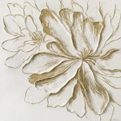 Handgemaltes Gemälde 'Vergoldete Blüte' | Echtheitszertifikat inklusive