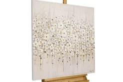 Handgemaltes Gemälde 'Versammlung der Blumen' 80x80cm | inkl. Echtheitszertifikat