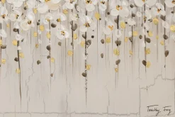 Handgemaltes Gemälde 'Versammlung der Blumen' 80x80cm | inkl. Echtheitszertifikat