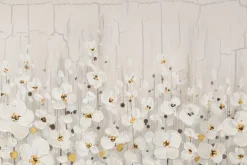 Handgemaltes Gemälde 'Versammlung der Blumen' 80x80cm | inkl. Echtheitszertifikat